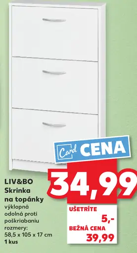 LIV&B&O Skrinka na topánky