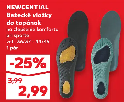 NEWCENTIAL Bežecké vložky do topánok