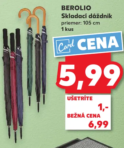 BEROLIO Skladací dáždnik