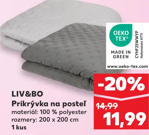 LIV&BO Prikrývka na posteľ