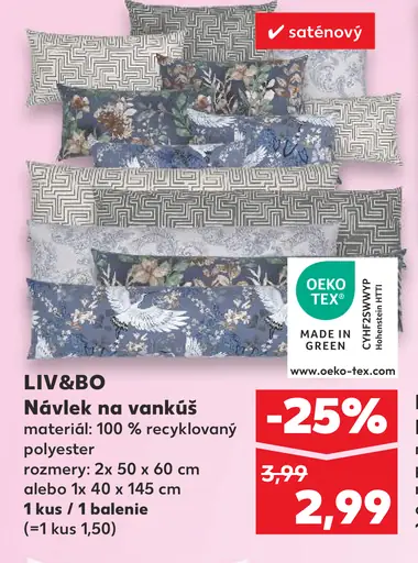 LIV&BO Obliečka na vankúš