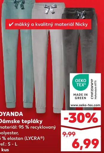 OYANDA Dámske tepláky
