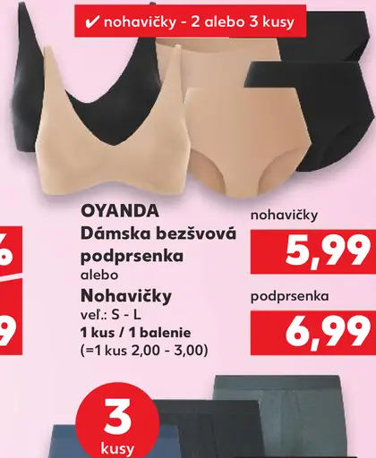 OYANDA Dámska bezšvová podprsenka