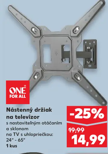 ONE FOR ALL Nástenný držiak na televízor