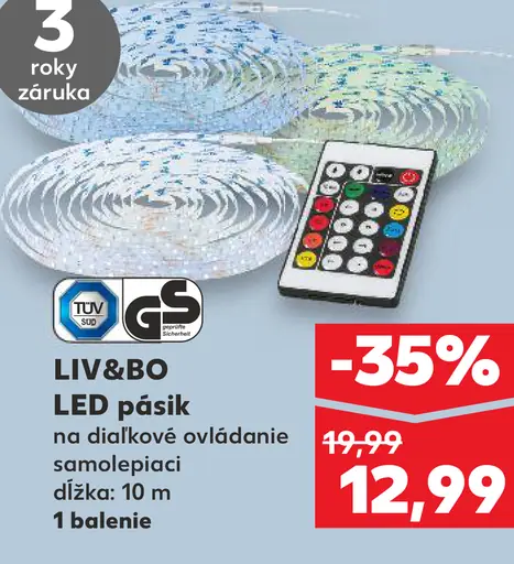 LIV&BÖ LED pásik na diaľkové ovládanie