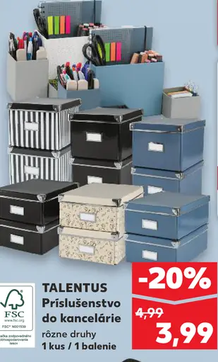 Talentus Príslušenstvo do kancelárie