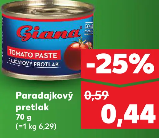Giana paradajkový pretlak
