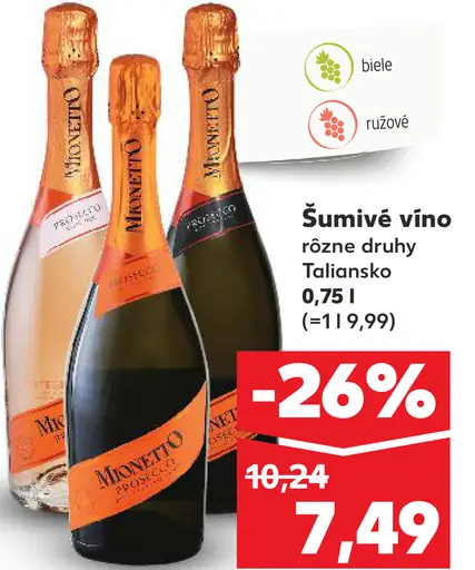 Mionetto šumivé víno
