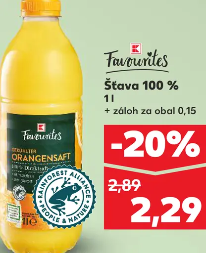 Favorites Šťava 100%