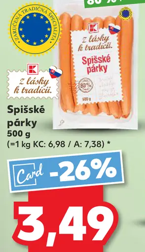 Z lásky k tradícii Spišské párky