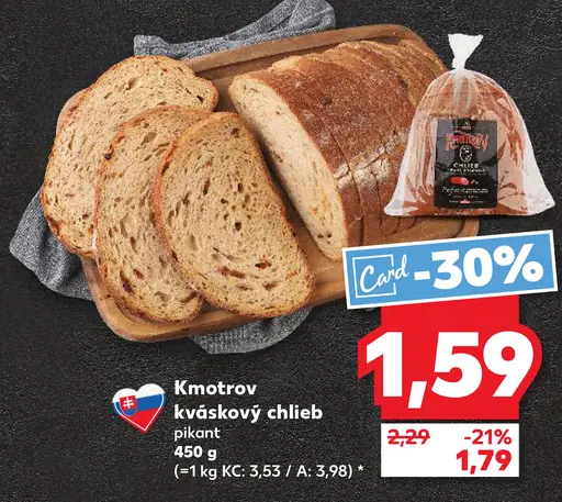 Kmotr kváskový chlieb pikant