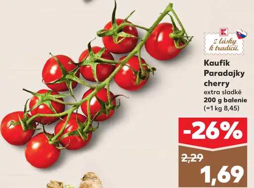 Kaufland Paradajky cherry