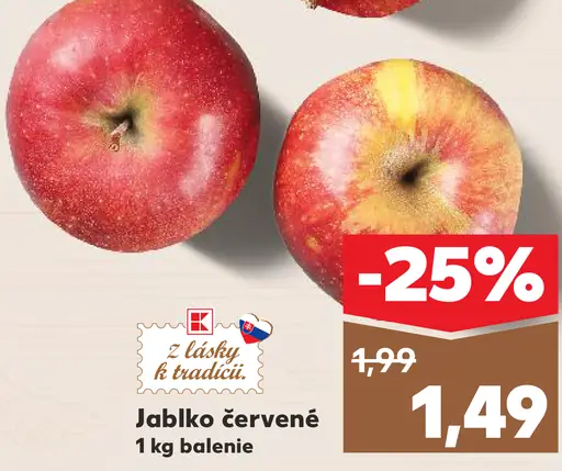 Jablko červené