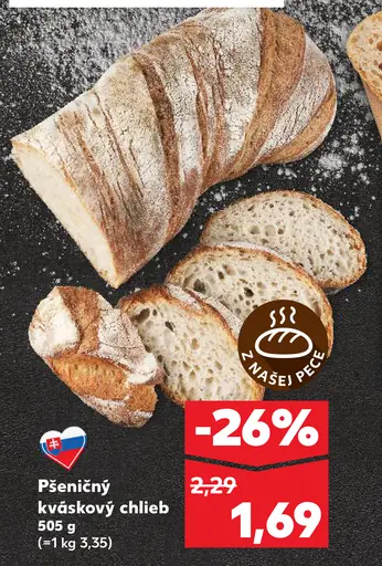 Pšeničný chlieb s kváskom
