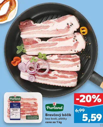 Purland Bravčový bôčik bez kosti, plátky