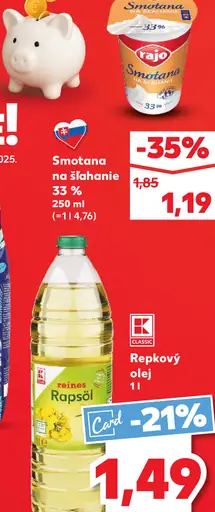 Rajo smotana na šľahanie