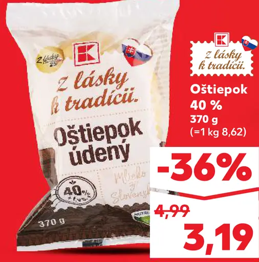 K-Classic Údený oštiepok 40%