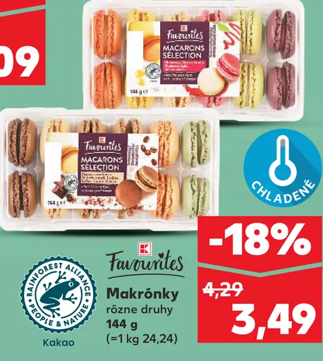 Favorites Kakao Makrónky rôzne druhy