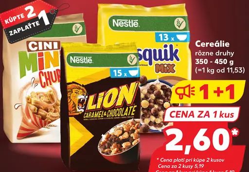 Nestlé cereálie