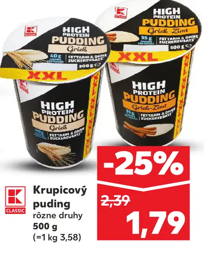 K-Classic Krupicový puding