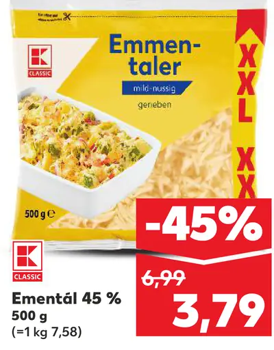 K-Classic Emmentaler 45 %