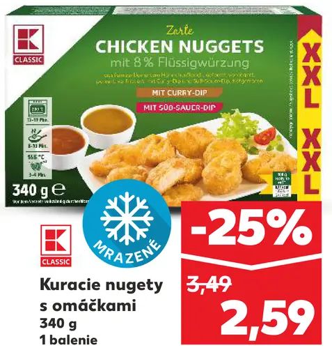 Kuracie nugety s omáčkami