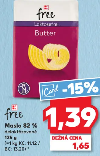 Free Maslo 82% delaktozované