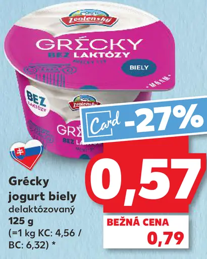 Grécky jogurt biely delaktozovaný