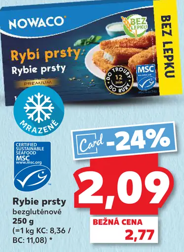 Nowaco Rybie prsty bezlepkové