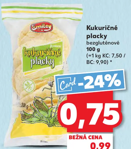 Smiley Kukuričné placky bezlepkové