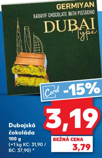 Dubajská čokoláda Germiyan