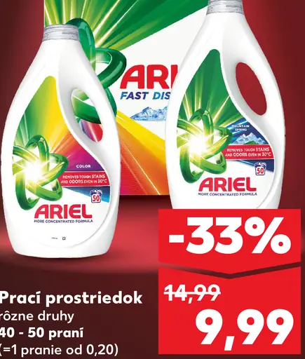 Ariel prací prostriedok