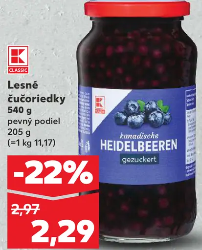 K Classic Lesné čučoriedky v náleve