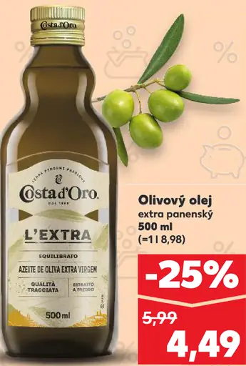 Costa d'Oro Olivový olej extra panenský