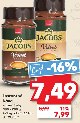 Jacobs instantná káva