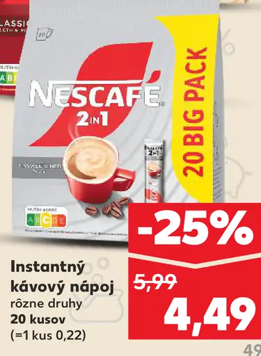 Nescafe instantný kávový nápoj