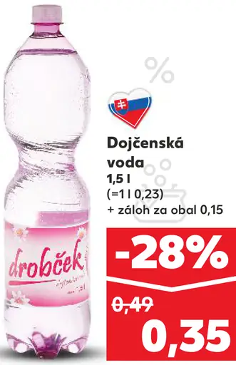 Drobček Dojčenská voda