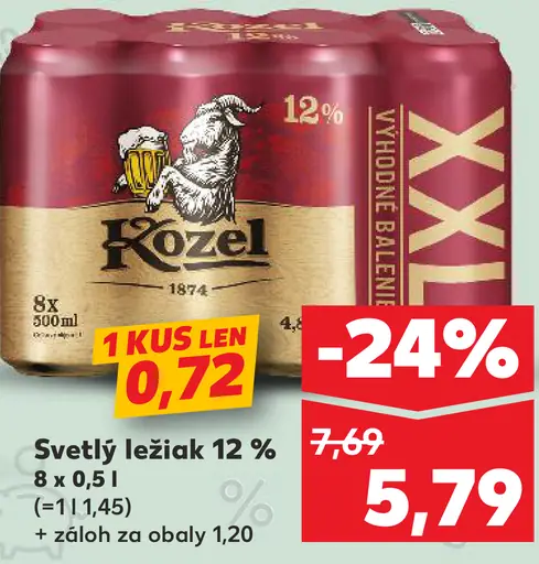 Kozel svetlý ležiak 12%