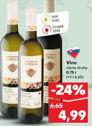 Slovenské vinice Víno