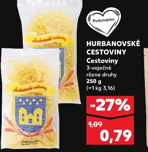 Hurbanovské Cestoviny 3-vaječné