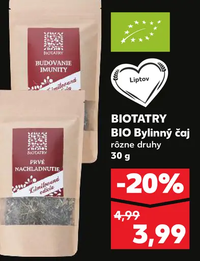 Biotatry BIO Bylinný čaj