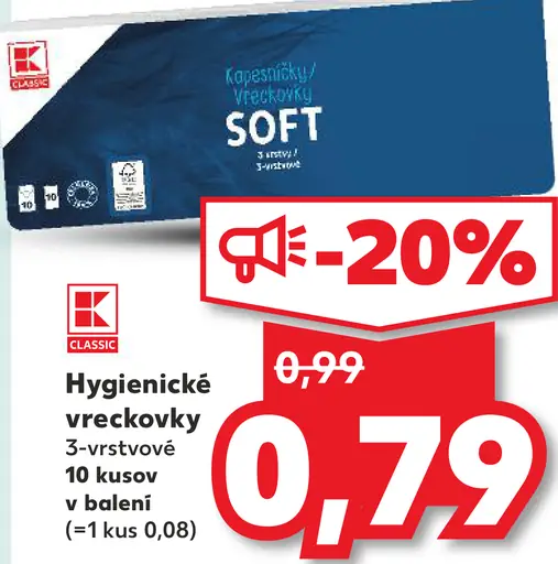 K-Classic Hygienické vreckovky
