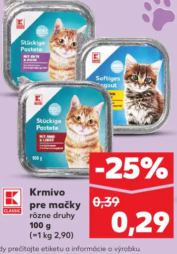 K-Classic Krmivo pre mačky