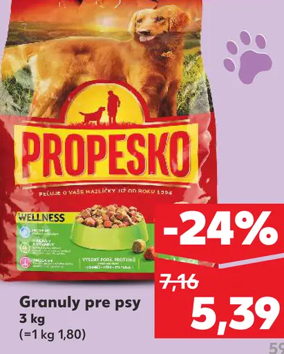 Prospesko Granuly pre psy