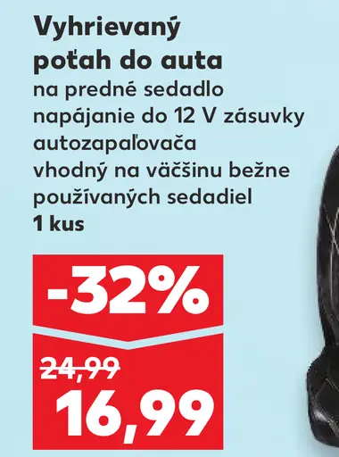 Vyhrievaný poťah do auta