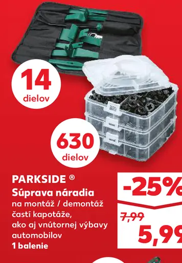 Parkside Náradie súprava