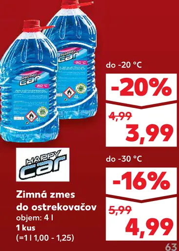 Happy Car Zimná zmes do ostrekovačov