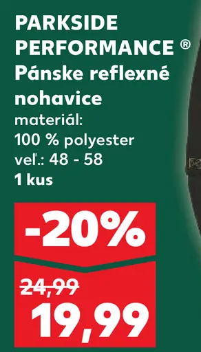 PARKSIDE PERFORMANCE Pánske reflexné nohavice