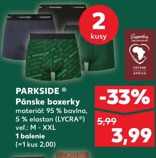 Parkside Pánske boxerky