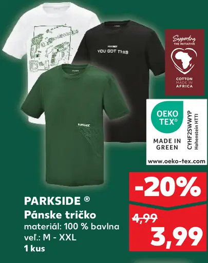 Parkside Pánske tričko